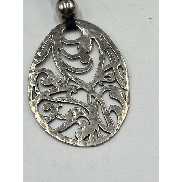 Silpada Sterling Silver Filigree Pendant Necklace 24" N1805 - Picture 9 of 10